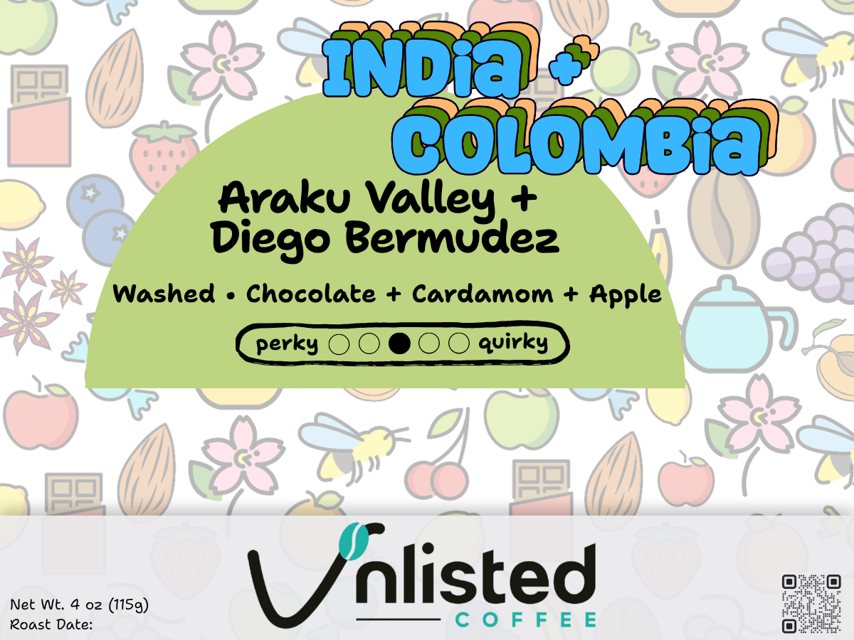 India + Colombia · Araku Valley + Diego Bermudez